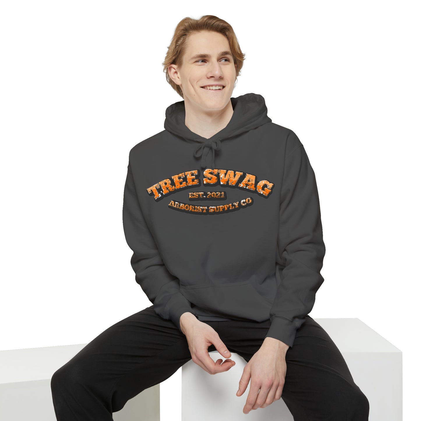 Tree Swag Unisex Garment-Dyed Hoodie