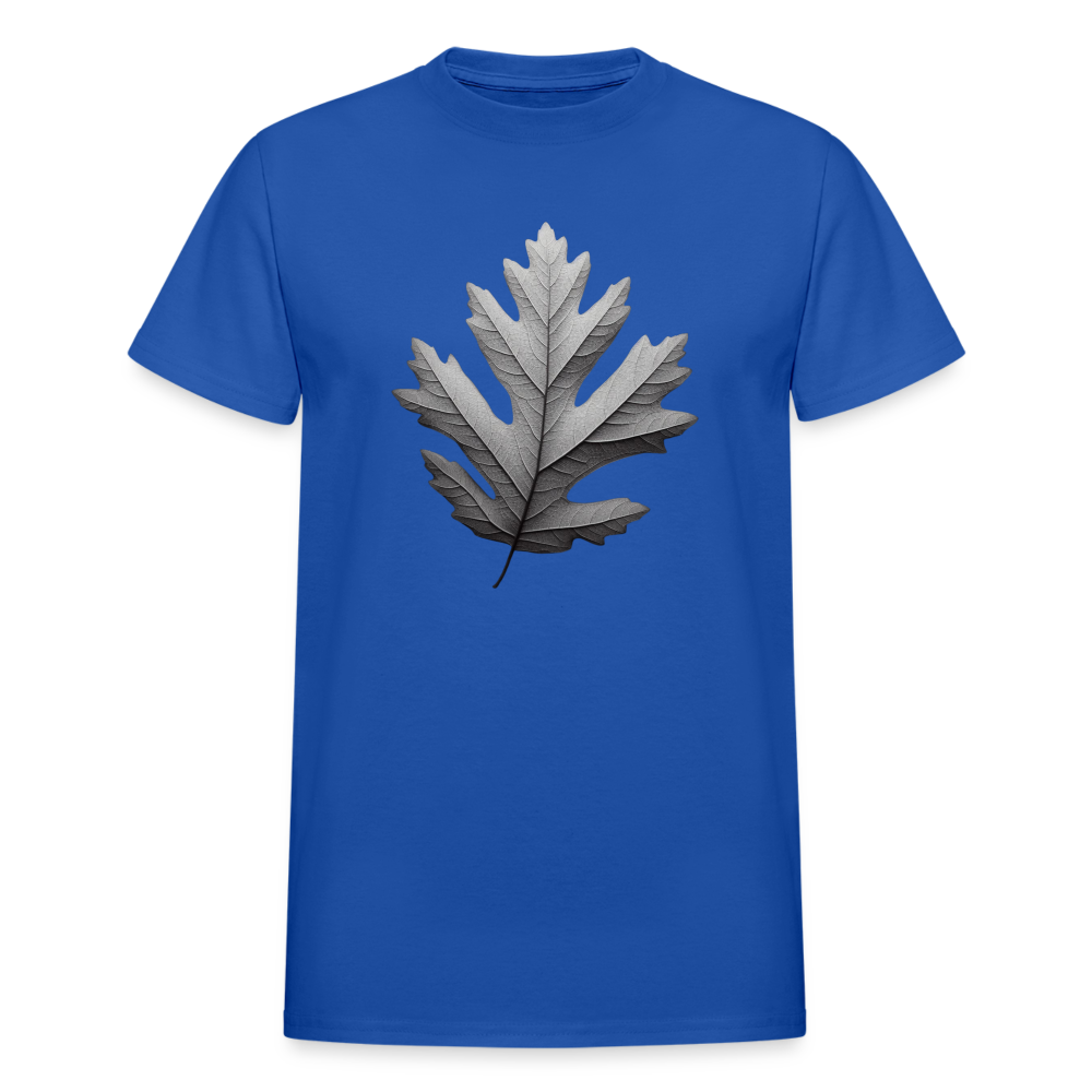 White Oak Leaf - royal blue