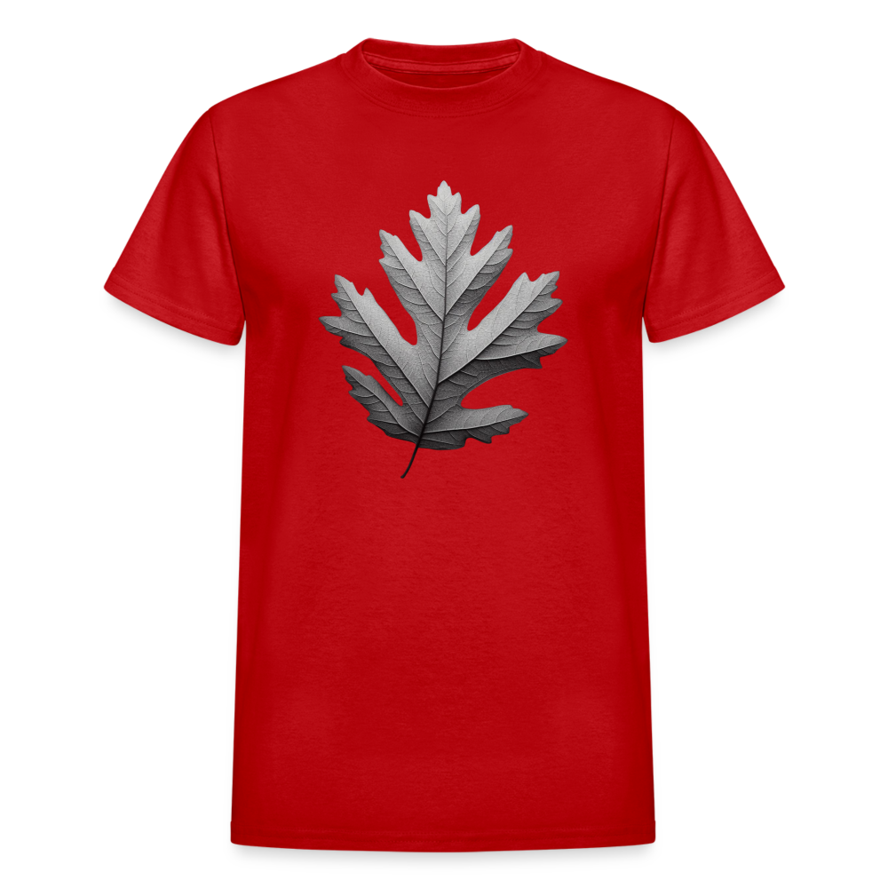 White Oak Leaf - red