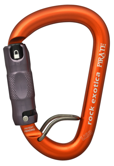 Rock Exotica Pirate Carabiner AutoLock wire rope trap