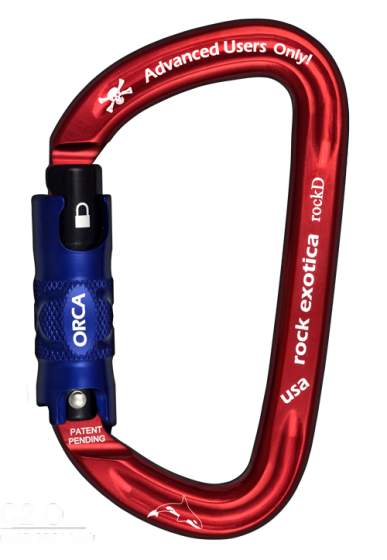 Rock Exotica rockD Carabiner with O.R.C.A Locking Gate