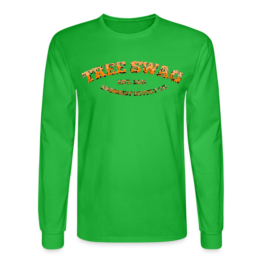 Tree Swag Men's Long Sleeve T-Shirt - bright green